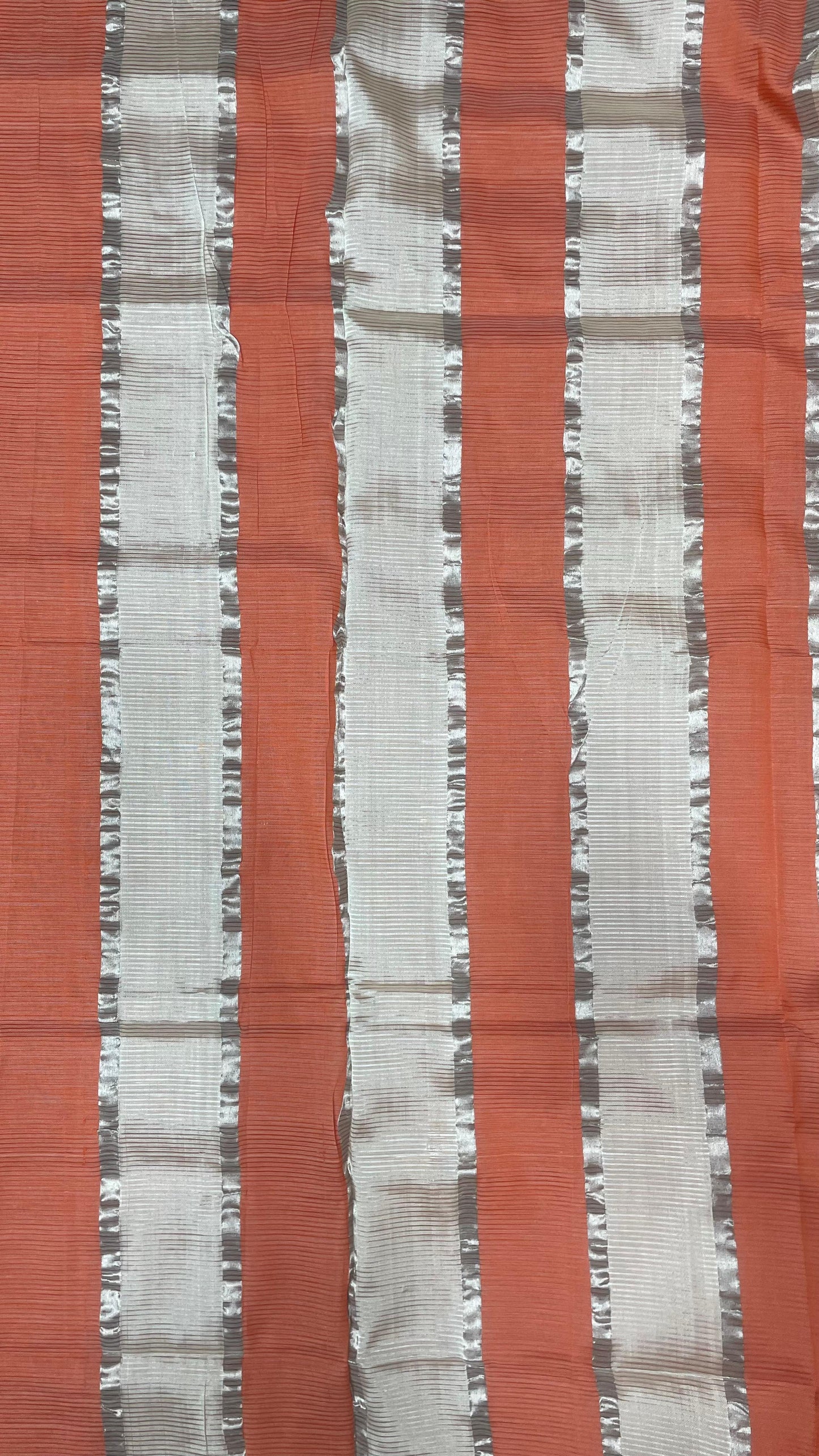 Handwoven Mangalagiri Semi Silk Cotton Saree (BUTTER SCOTCH YELLOW & ORANGE)